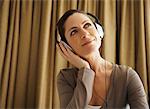 Woman Wearing Headphones