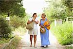 Women Walking On Path