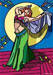 Illustration of Belly Dancer