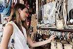 Woman Buying Jewellery, Dodecanese, Greece