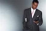 Businessman Reading Text Message