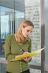 Businesswoman With Paperwork