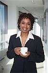 Portrait of Businesswoman With a Cup of Coffee