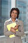 Businesswoman with Document