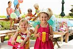 Enfants à la fête d'anniversaire