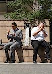 Businessmen Eating Lunch