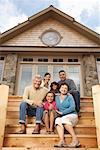 Portrait of Family at Cottage