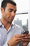 Businessman Using Cell Phone