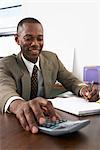 Businessman at Desk