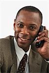Businessman with Cordless Phone