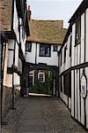 Médiévale ruelle pavée, Rye, East Sussex, Angleterre
