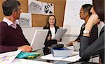 Child Leading Presentation in Office