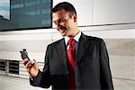 Businessman With Electronic Organizer