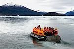 Zodiac in Water, Chile, Patagonia