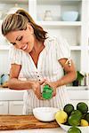 Woman in Kitchen, Preparing Food