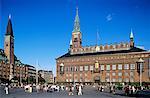 Copenhagen city hall and square