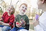 Boys Eating Popsicles