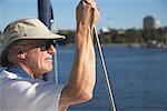 Man on Sailboat