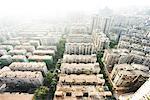 China, Guangdong Province, Guangzhou, housing projects, aerial view