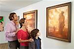 Family in Art Gallery