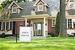 Open House Sign in Front of Home