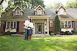 Family in Front of Home