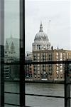Looking out Window to St Paul's Basilica, London, England