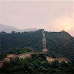 Vue aérienne de la grande muraille de Chine