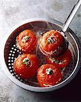 cheese stuffed tomatoes,steamed