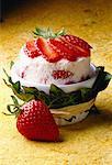 soufflé glacé aux fraises