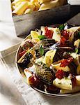 Pasta salad with artichokes