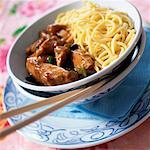 Cantonese chicken and chinese noodles