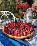 Erdbeer- und Walnuss Torte