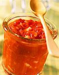 Tomaten und Ingwer-salsa