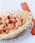 Dish of shrimps