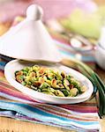 broad bean salad with caraway and grilled almonds