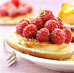 Tartelette aux framboises