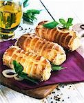 rolled puff pastry with cheese