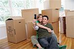 Couple Moving Into New Home