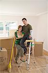 Couple Moving Into New Home