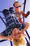 Children Playing on Jungle Gym