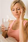 Woman Holding Glass of Water