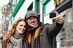 Couple Taking Self Portrait in Street, Ireland