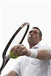 Portrait de portion de joueur de Tennis