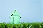 A green toy house