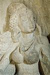 Statue in einer Höhle, Ellora, Aurangabad, Maharashtra, Indien