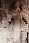 Statues in a cave, Ellora, Aurangabad, Maharashtra, India