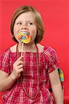 Girl with lollipop