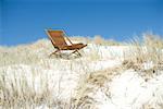 Deck chair in dunes