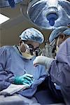 Doctors Performing Open Heart Surgery